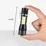 Portable Rechargeable LED Flashlight with Pen Clip Zoomable Waterproof Torch with Side Light Outdoor Camping Emergency Lantern