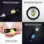 Portable Rechargeable LED Flashlight with Pen Clip Zoomable Waterproof Torch with Side Light Outdoor Camping Emergency Lantern