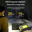 Powerful 550LM EDC Flashlight USB C Rechargeable Portable Torch with COB Red and Blue Lights Outdoor Portable Pen Clip Lantern