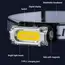 Super Bright Magnetic Headlamp 3 Light Source Hat Clip Lamp Outdoor Hiking Camping Work Head-mounted Light with Digital Display