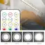 RGB LED Under Cabinet Lights with Remote Control Battery Powered Wireless Dimmable Night Lamp LED Lights for Home Wardrobe Light