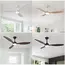 Ceiling Fan With Light, 25 Inch/42 Inch/52 Inch Low Profile Ceiling Fan With Remote Control, For Indoor and Covered Outdoor