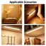 Wireless LED Motion Sensor Cabinet Light USB Rechargeable Led Night Light Cabinet Wardrobe Magnetic LampUnder Backlight For Room
