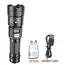 100000LM Super Bright Led Flashlights Rechargeable LED Torch Long Range Tactical Lamp for Outdoor Waterproof Camping Lantern