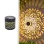 Solar Mandala Wall Lamp Outdoor LED Waterproof Fence Lamp for Garden Lawn Estate Porch Corridor Courtyard Decoration Wall Light