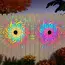 Solar Mandala Wall Lamp Outdoor LED Waterproof Fence Lamp for Garden Lawn Estate Porch Corridor Courtyard Decoration Wall Light