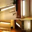 Motion Sensor Night Lights Wireless LED Lamp USB Rechargeable Magnetic For Wardrobe Room Closet Kitchen Aisle Tube Detector Bulb