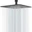 8" 10" 12" Black Silver Golden Stainless Steel High Pressure Waterfall Shower Head Large Flow Pressure Boosting Bathroom Shower