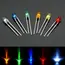 200 PCS,3mm 5mm,LED Diodes Assorted Kit,White Green Red Blue Yellow,LED Light Emitting Diode Electronic Kit,Indicator Lights