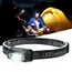Mini LED Headlamp USB Rechargeable Headlight Wave Sensor Head Flashlight Outdoor Houshold Lamp for Camping Hiking Emergency Fish