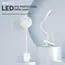 USB Rechargeable Clip On Desk Lamp, 3 Color Temperatures & Dimmable, LED Reading Light for Study Office Bedroom