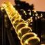 Solar Rope Lights Solar LED Light Path Deck Outdoor Garden Solar String Lights Waterproof Outdoor Lighting Strips 8 Light Modes