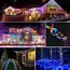 Solar Rope Lights Solar LED Light Path Deck Outdoor Garden Solar String Lights Waterproof Outdoor Lighting Strips 8 Light Modes