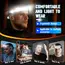 Induction Headlamp COB+LED Head Flashlight Built in Battery USB Rechargeable Outdoor Waterproof Camping Fishing Work Lantern ﻿