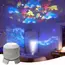 360° Rotating Starry Ocean Projection Night Light Dynamic Projector Decorative Lamp Ocean-Themed Projection Light Festival Gift