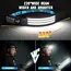 Induction Headlamp COB+LED Head Flashlight Built in Battery USB Rechargeable Outdoor Waterproof Camping Fishing Work Lantern ﻿