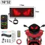16*32 LED Devil Eye Lights for Motorcycle Windshield,Programmable Matrix Pixel Panel with App/Remote Control for Motorcycle