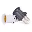 1 PCS AC100-240V 4A PBT Fireproof E27 Bulb Adapter Lamp Holder Base Socket with EU Plug White and Black  Bulb Holder