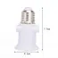 1 PCS AC100-240V 4A PBT Fireproof E27 Bulb Adapter Lamp Holder Base Socket with EU Plug White and Black  Bulb Holder