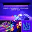 Black Light UV T5 T8 Tube 5V 6W Ultraviolet Lamp Bulb 395nm Blacklight Bar for Money Detector Halloween Party Disco Decor