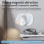 Rechargeable LED Wall Lamp Touch Night Lights Wireless Magnetic Spotlight 360° Rotation For Bedroom Bedside Reading Lighting