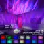 LED Aurora Projector LED Galaxy Night Light USB RGB 7 Modes 360° Rotating Night Sky Light with Remote for Home Theater Room Deco