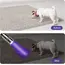 395nm UV Flashlight Ultraviolet Torch With Pen Clip Portable Violet Light Pet Urine Scorpion Detector UV Lamp Use AAA Batteries