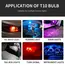 10Pcs Glass Wedge License Plate Lamp Cob LED Car Bulbs T10 W5W 194 Dome Light White Auto Interior Reading Running Parking Backup