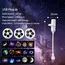 Mini USB Galaxy Star Projector Light 360° Adjustable Night Light Atmosphere Lights For Bedroom Romantic Night Birthday Party Use