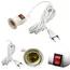 1/5PCS 2.3M E27 Hanging Indoor Plants Light Holder Garden Lampholder Cable EU /US with On/Off Switch Lamp Holder for Desk Light