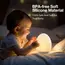 7 Color Changing Night Light RGB Remote Control Touch Dimmable Lamp Portable Table Bedside Lamps USB Rechargeable Night Lamp
