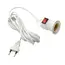 1/5PCS 2.3M E27 Hanging Indoor Plants Light Holder Garden Lampholder Cable EU /US with On/Off Switch Lamp Holder for Desk Light