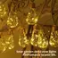 16/10 LED Solar Hemp Rope Fairy String Lights Waterproof Outdoor Decorative Lights With 8 Modes For Patio Garden Party Decor