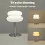 Bauhaus Table Lamp Plastic Lampshade Bedroom Bedside Living Room Nordic Mushroom Lamp 9-Level Brightness Dimming Ambient Light