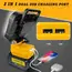 Cordless LED Work Light for DeWalt 20V Battery, 60W 6000LM Jobsite Flood Lights, Portable Outdoor Flashlight Dual USB Charging