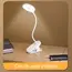 Clip-On Desk Lamp Portable LED Desk Lamp Desktop Book Lamp Timed Stepless Dimming 1200 Mah Eye Protection Reading Study Lamp