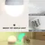 RGB LED Light Bulb USB 5V Charging Smart Remote Control Dimmable For Bedroom Bedside Living Room Bar LED Lighting Fixtures