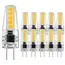 10pcs G4 LED Bulb 5W DC12V 220V 2835 SMD 10led Warm/Cold White 360 Degree Angle Chandelier Light Replace Halogen Lamp Lighting