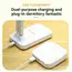 Dual Head LED Desk Lamp, Foldable Dimmable Reading Light with USB Rechargeable Battery, Night Light for Bedroom, Dorm, Study
