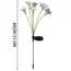 Solar Lily Flower Garden Stake Lights, Warm White IP65 Waterproof  Pathway Lights for Wedding Party Outdoor Patio Yard Decor