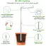 Plant Grow Light,LED Growing Light Full Spectrum for Indoor Plants,Height Adjustable, Automatic Timer,Idea for Small Plant Light