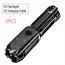 Portable UV Flashlight UV395NM Zoomable ABS Torch 3 Modes Camping Ultraviolet Flashlights For Pet Stacks Fluorescent Detection