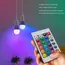 16 Colors RGB Bulb E27 LED Multicolor Bulb 220V Lighting Dimmable 24 Key Remote Control Smart Lamp Household Atmosphere Light
