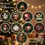 USB Powered Christmas Projector Lights with Santa Claus/Gingerbread Man/elk Patterns Spotlight Indoor Party Navidad Xmas Decor