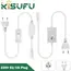 220V 230V COB LED Strip EU/UK Power Plug Switch/Dimmer for 10MM Width 288 LEDs/m COB LED Strip Light 50-100CM Accessories Plug