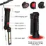 Portable COB LED Flashlight USB Rechargeable Work Light Magnetic Lanterna Hanging Lamp with Built-in Battery Camping Torch