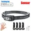 Strong Light Headlamp Portable LED Sensor Headlamp USB-C Rechargeable Head Flashlight Outdoor Camping Fishing Emergency Lantern