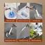 3-Piece Bathroom Flushing Set, Stainless Steel Handheld Cleaning Spray Gun, 2M, 3M, 5M Extension Pipes, and Wall Mounted Base