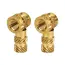 100-250pcs M3 Insert Brass Nut Hot Melt Knurled Thread Heat Embedment Copper Nuts Embed Pressed Fit for 3D Printer Plastic Case