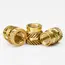 100-250pcs M3 Insert Brass Nut Hot Melt Knurled Thread Heat Embedment Copper Nuts Embed Pressed Fit for 3D Printer Plastic Case